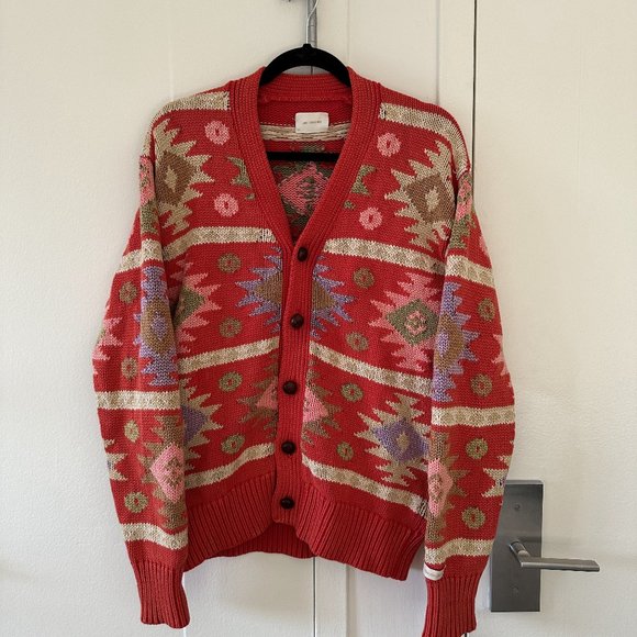 Aime Leon Dore Geometric Knit Cardigan